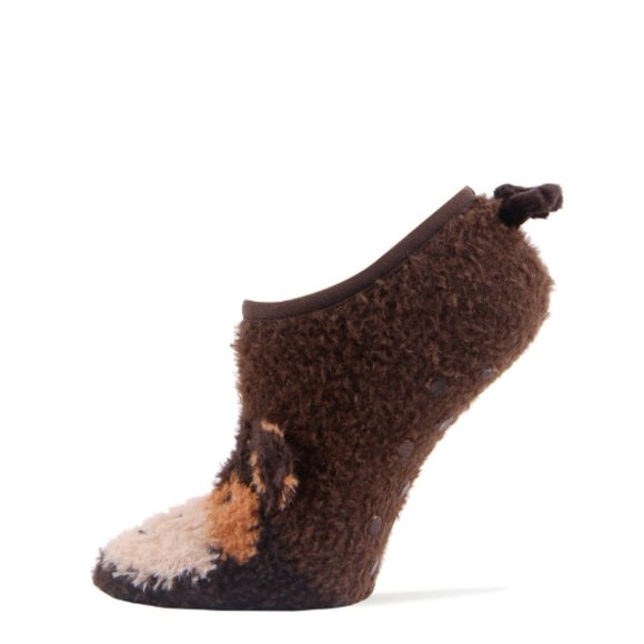 Monkey Around | Women's Funny Fluffy House Slippers Socks - Picture 3 of 3